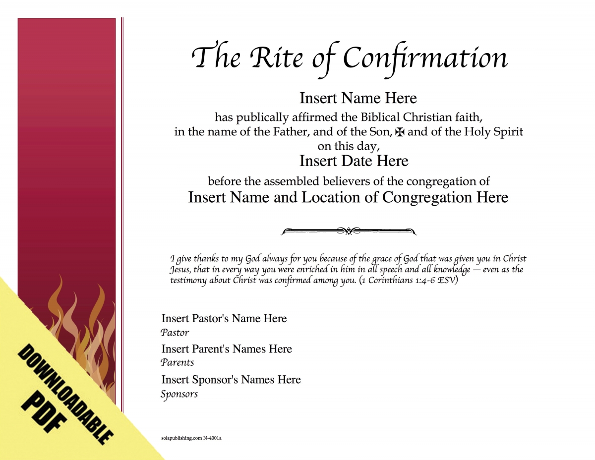 to print and color cards greeting 4001 Worship Editable Certificates N  Sola  Publishing